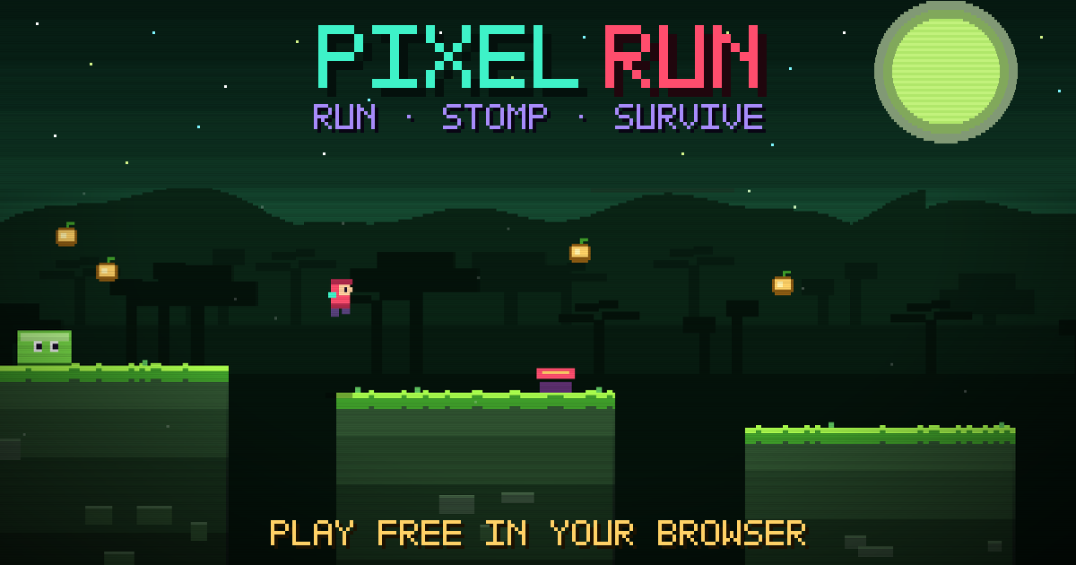 Pixel Run, a infinite 2D runner with online races